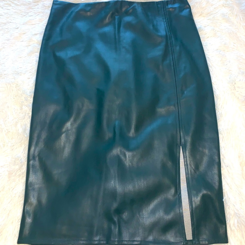 Ann Taylor Faux Leather Skirt